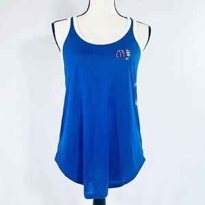 Arizona Jean Firework Tank Top July 4th Red White Blue Independence Day Summer